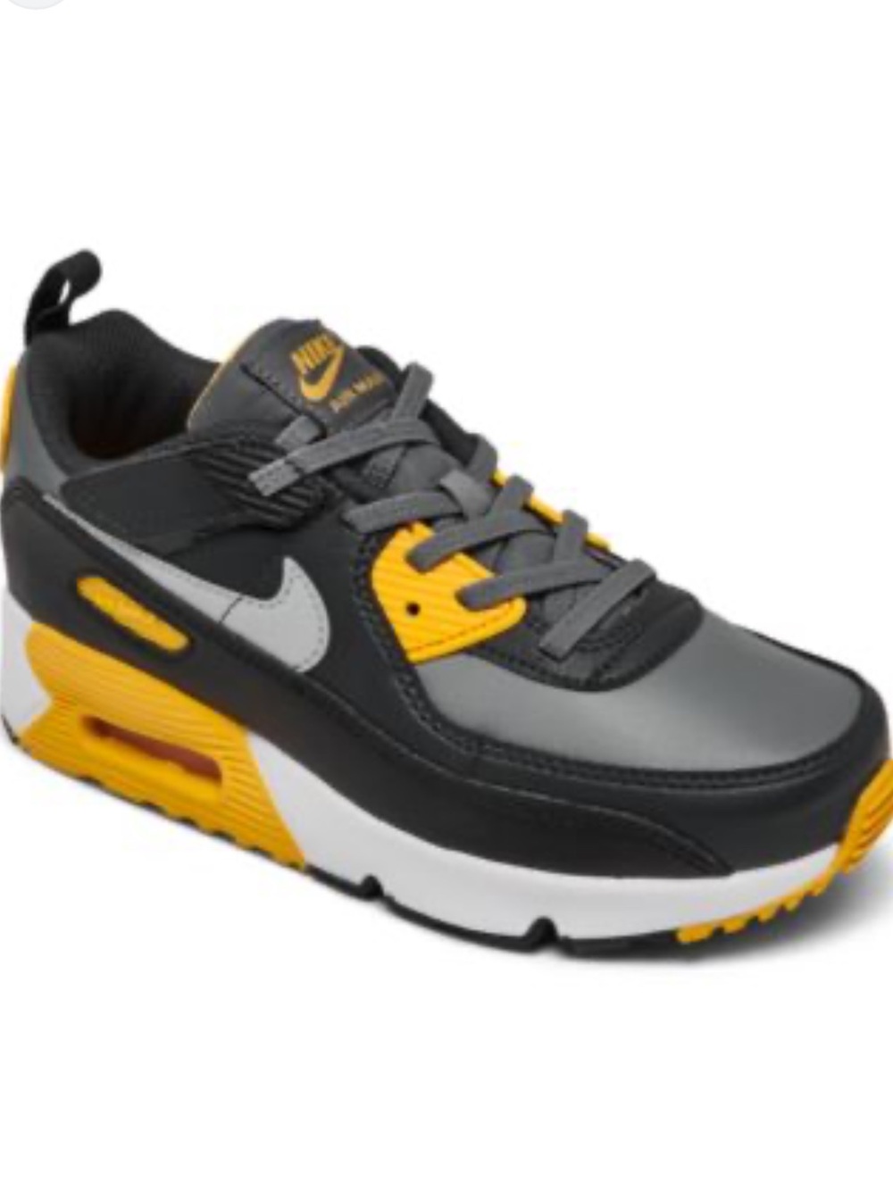 Nike Air Max 90 in Gray, Black & Yellow kid